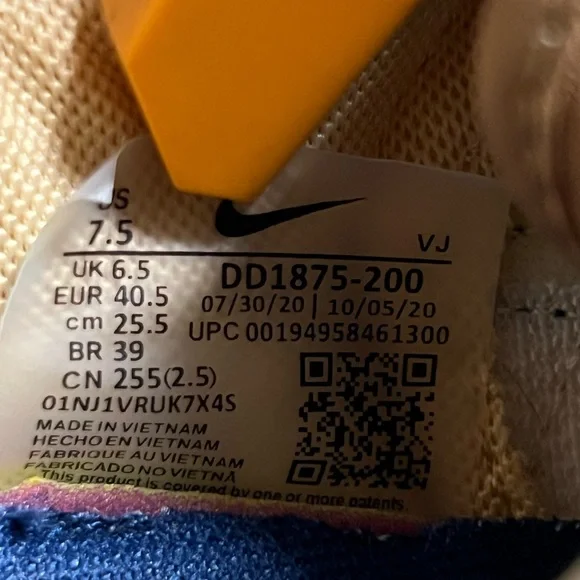 Nike X Sacai vaporwaffle Mens “Sesame Blue Void” - Picture 7 of 7